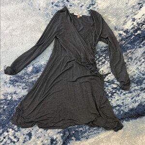 Heart & Hips Charcoal Long Sleeve Dress